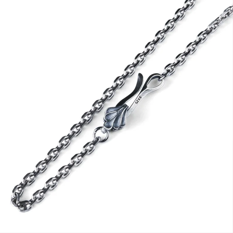 Men's titanium steel hip hop necklace