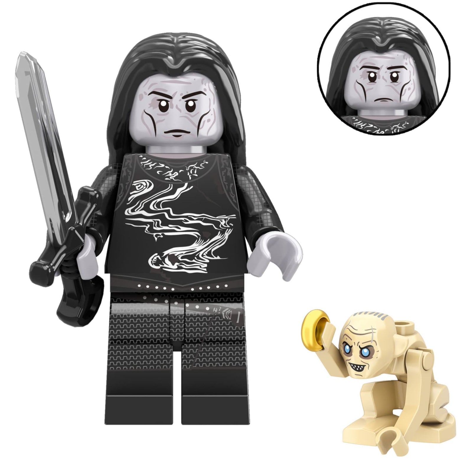 Adar (The Ring Of Power) Custom Lord of the Rings Minifigure Minifigure Bricks monstertoys