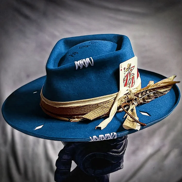 Retro Ribbon Decor Wool Fedora Hat