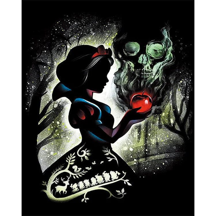 Silhouette - Snow White And The Poison Apple (40*50CM) 11CT Counted Cross Stitch gbfke