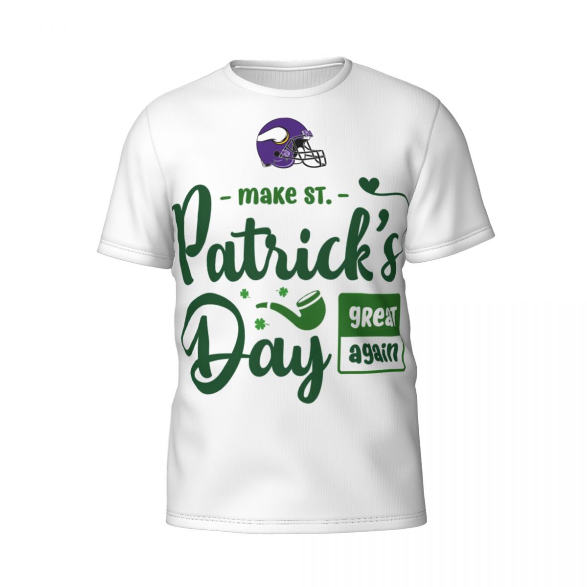 Minnesota Vikings Make Patrick's Day Great Again Short-Sleeve Men's T-Shirt