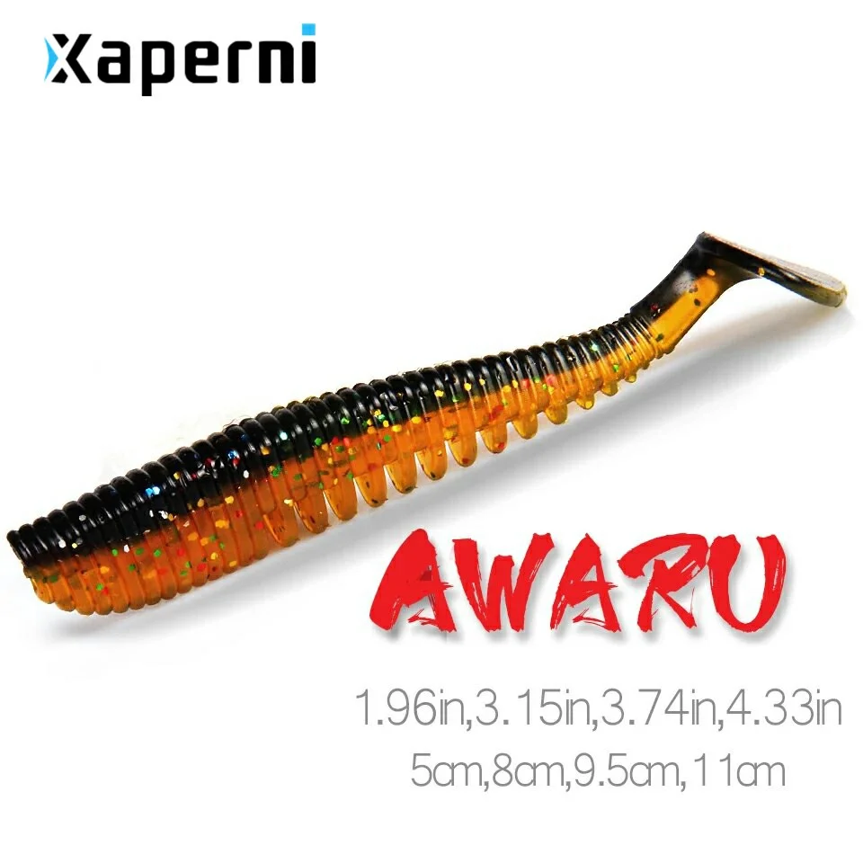 Xaperni 5cm 8cm 9.5cm 11cm Fishing Lures soft lure Artificial Bait Predator Tackle jerkbaits for pike and bass