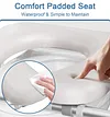 Soundfuse Toilet Seat Riser for Seniors, FSA HSA Eligible Raised Toilet Seat with Handles, Adjustable Height & Width, 400lb Handicap Elevated Toilet Seat, Fit Any Toilet