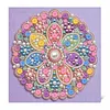 DIY Pre-Framed Mandala Button Art Canvas Kit