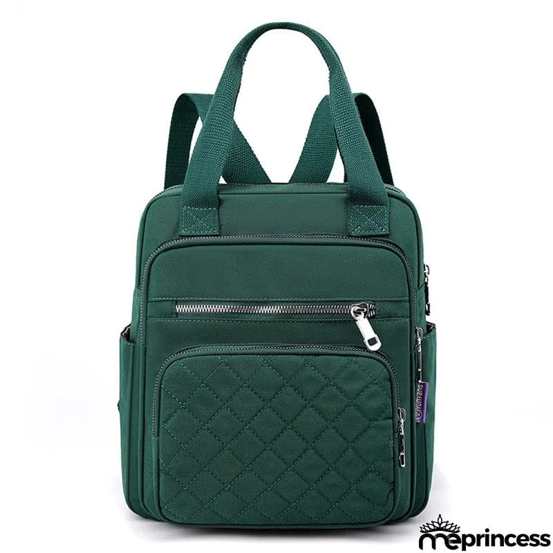 Women's Casual Zipper Travel Small Backpack