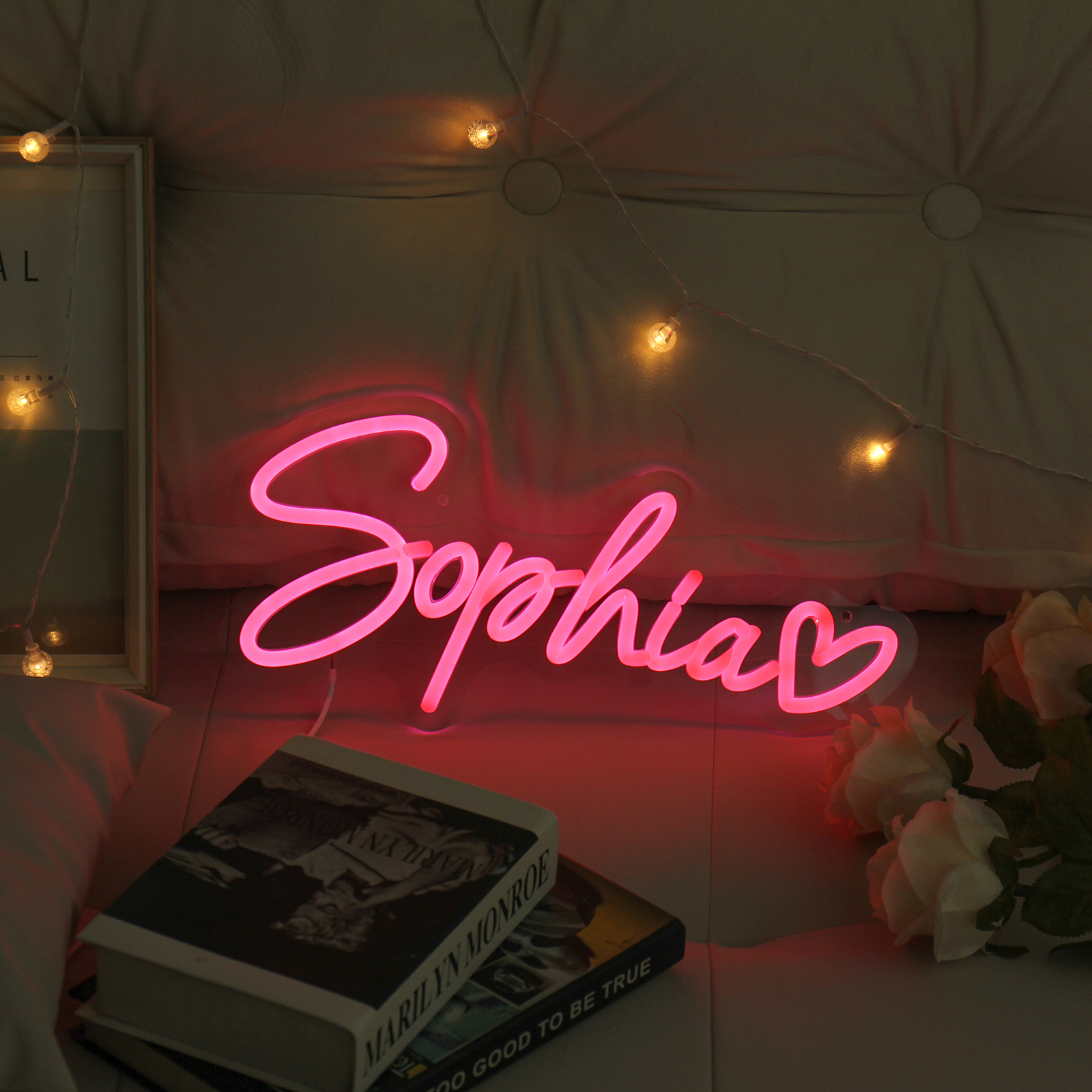 Lampada Nome luce al neon 1 nome personalizzabile per decorazione a casa