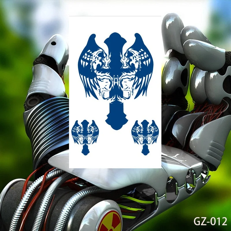 Temporary Waterproof Tattoos Stickers Christian Buddhism Taoism Pray Juice Ink Lasting Men Women Chest Body Arm Fake Tatoo DIY