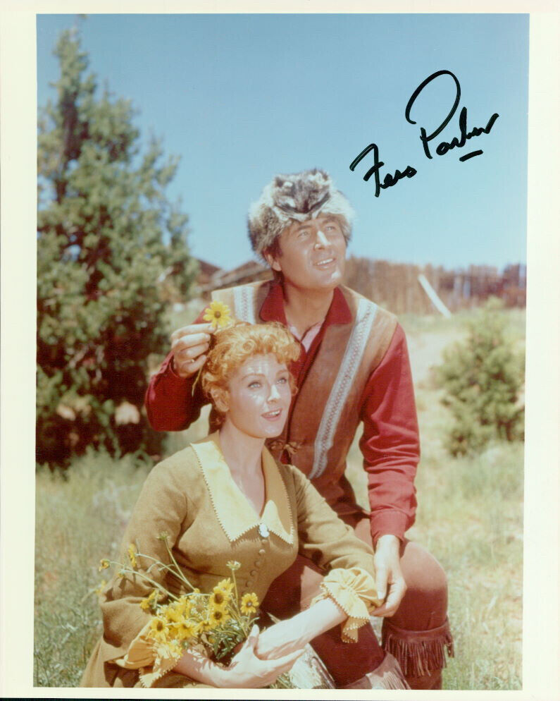 Fess Parker (Davy Crockett) signed authentic 8x10 Photo Poster painting COA