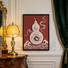 Gourd and horse-Pearls Painting Kit for Creativity DIY Pearl Dot Crafts for Gift Home Wall Decor 30*40CM