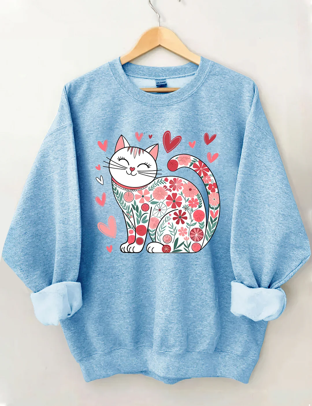 Cat Loves Valentines Day Sweatshirt