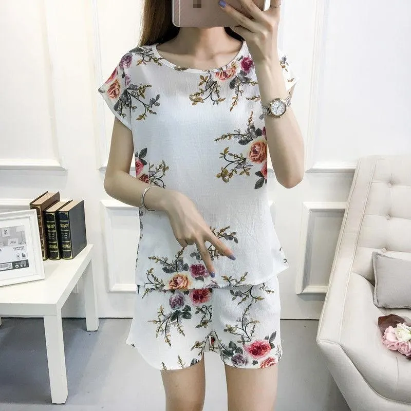 2019 Fashion 8 Colors Can Choose Women Sets Casual Blouse And Shorts Female Sets