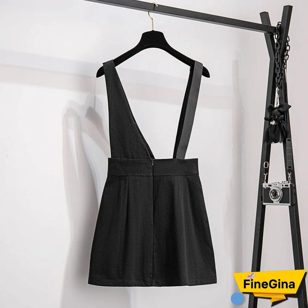 Fashion V-Collar Blouse+Belt Skirt P11742