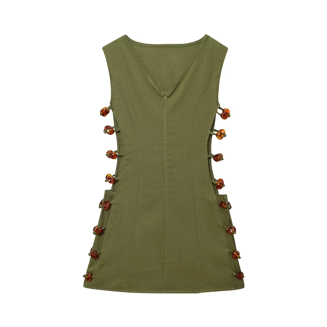 Nigikala Nigikala Women's Explosive Sexy Spicy Waist Cotton Dress