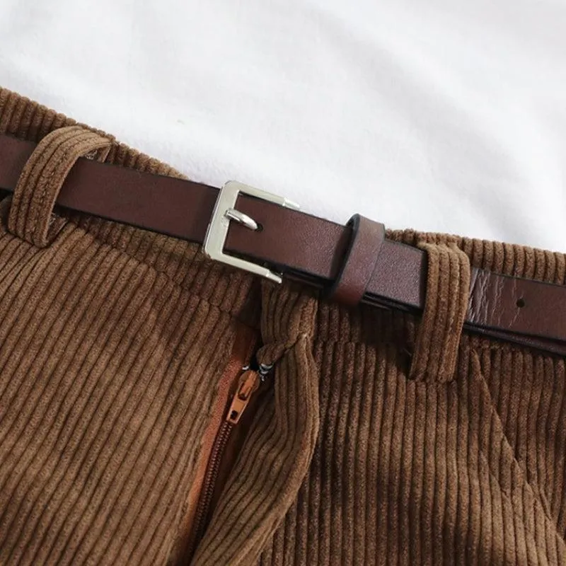 Brownm Academia Corduroy Pants