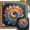 Tai Chi Lotus-11CT Stamped Cross Stitch 50*50cm
