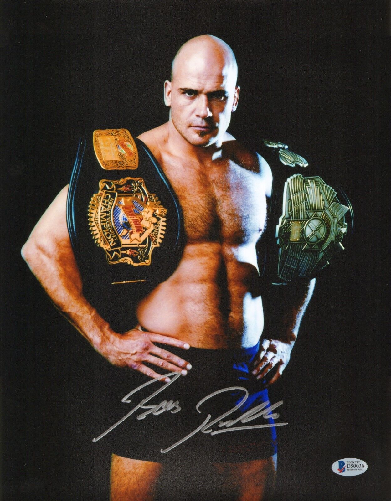 Bas Rutten Signed 11x14 Photo Poster painting Beckett COA UFC Pancrase Belt Picture Autograph 20