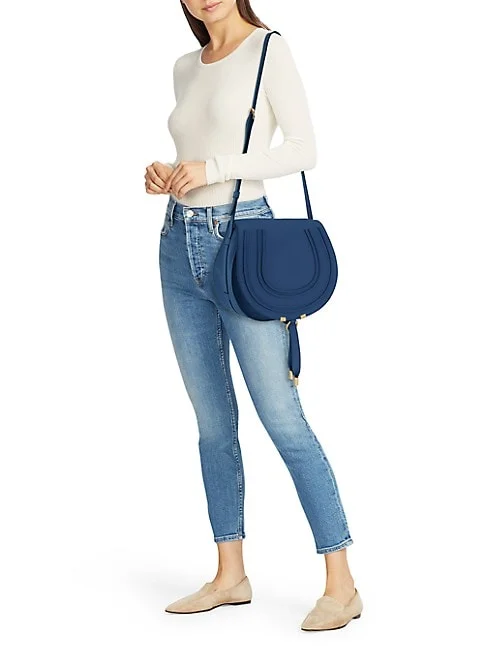 Chlo&eacute; Small Marcie Grained Leather Satchel 5 out of 5 Customer Rating