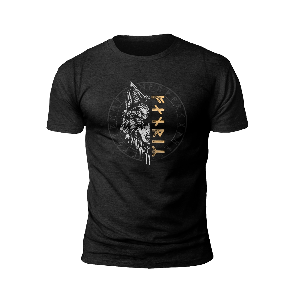 Wolf's Head: A Mark of Norse Heritage T-shirt