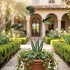 Metal Carnivorous Plant Garden Stake Weatherproof Large Venus Flytrap Plant Sculpture Rust Proof Painted Carnivorous Plants Garden Stake For Outdoor Gardens And Courtyards