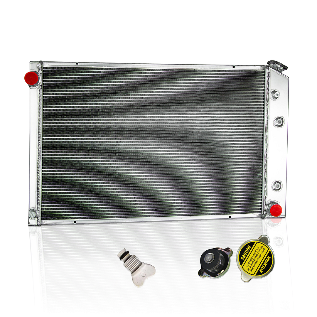 Alloyworks 4 Rows Radiator For 1973-1991 Chevy C/K C10 C20 C30 K10/20 V8 GMC Pickup 20-1/4" H x 33-1/4" W