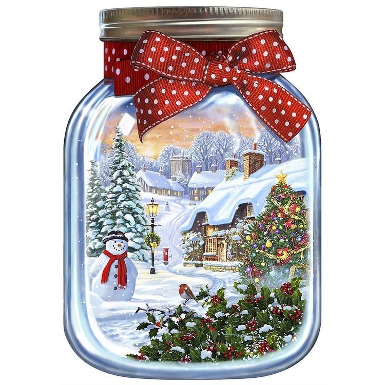 Diamond Painting - Full Round - Christmas in the Bottle(30*40cm)
