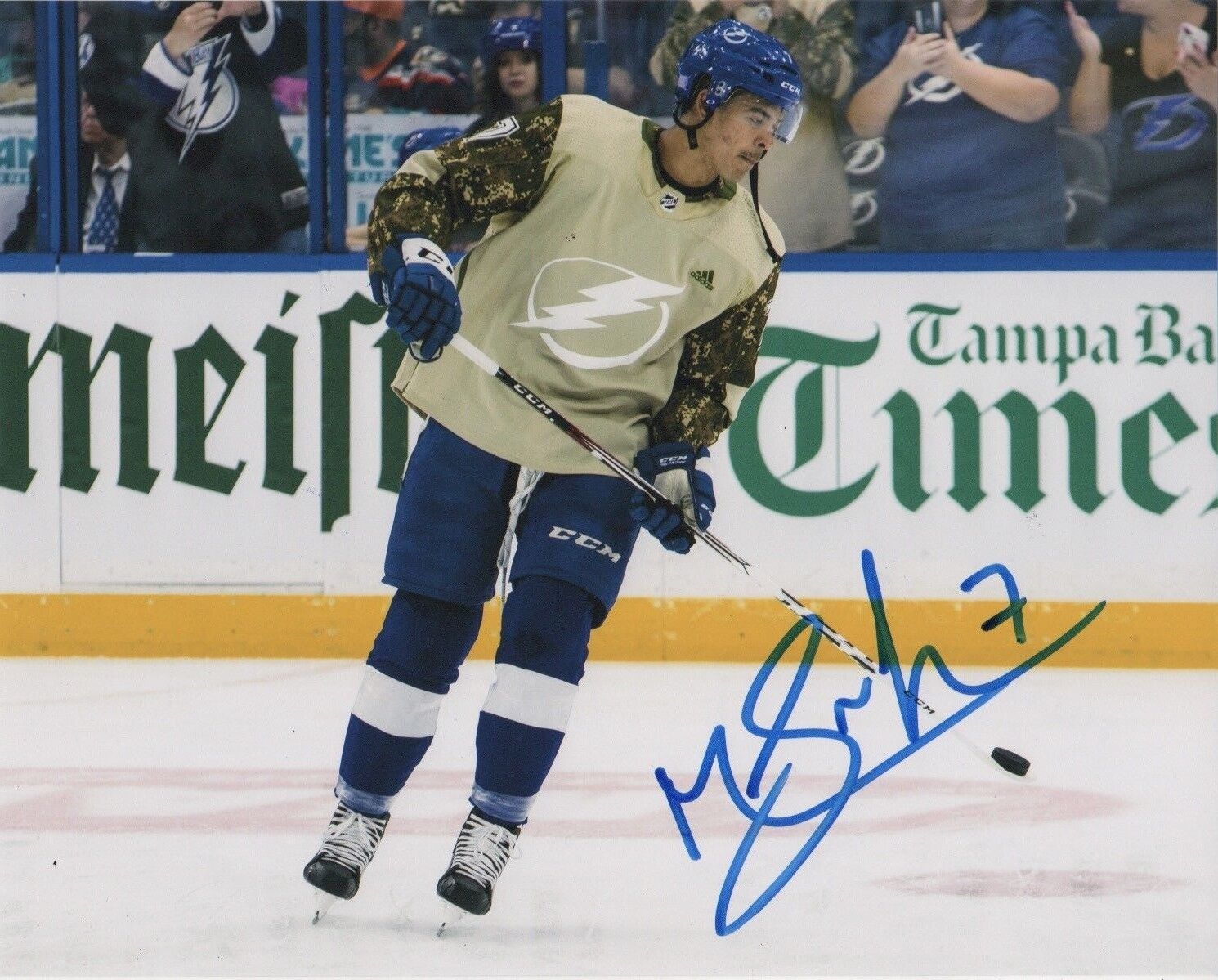 Tampa Bay Lightning Mathieu Joseph Signed Autographed 8x10 Photo Poster painting COA #4