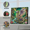 (25x25cm)DIY Dragon Framed Handmade Pearl Painting Art Craft Kit Living Home Decor
