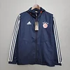 2021 Windbreaker Football Jersey Bayern Munich Royal Blue 1:1 Thai Quality
