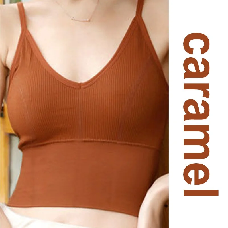Women Tank Crop Top Sexy Female Underwear Seamless Crop Tops  Lingerie Femme Strap Adjustable Camisole Street Fashion Woman Top