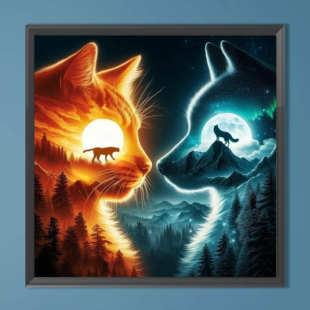 Diamond Painting - Full Round Drill - Wolf(Canvas|40*40cm)