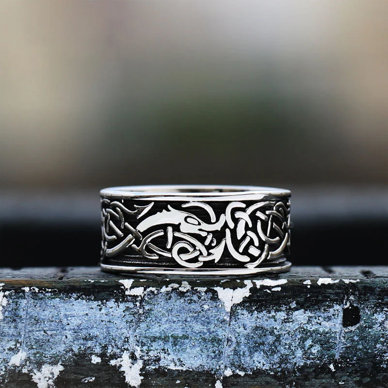 Vintage Motorcycle Men's Viking Ring