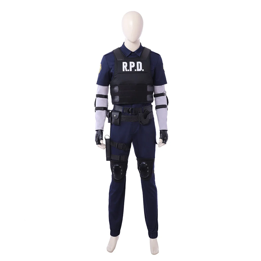 Resident Evil 2 Remake Cosplay Leon R.P.D. Suit Cosplay Costume