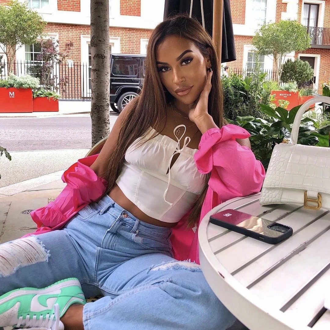 Nigikala Nigikala Women's Clothing 2025 Summer New Loose Cotton Pocket Dress Long-Sleeved Shirt Top B88281