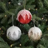Stylish Shimmers Decorative Balls for Christmas Tree