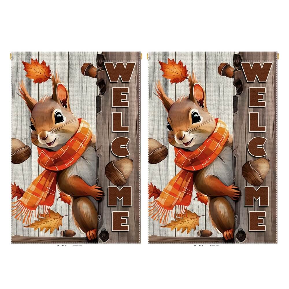 Autumn Welcome Garden Flag (2 PCS)