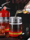 1.5L Beer Barrels Acrylic Fire Extinguisher Shape Liquor Dispenser Bar Accessory