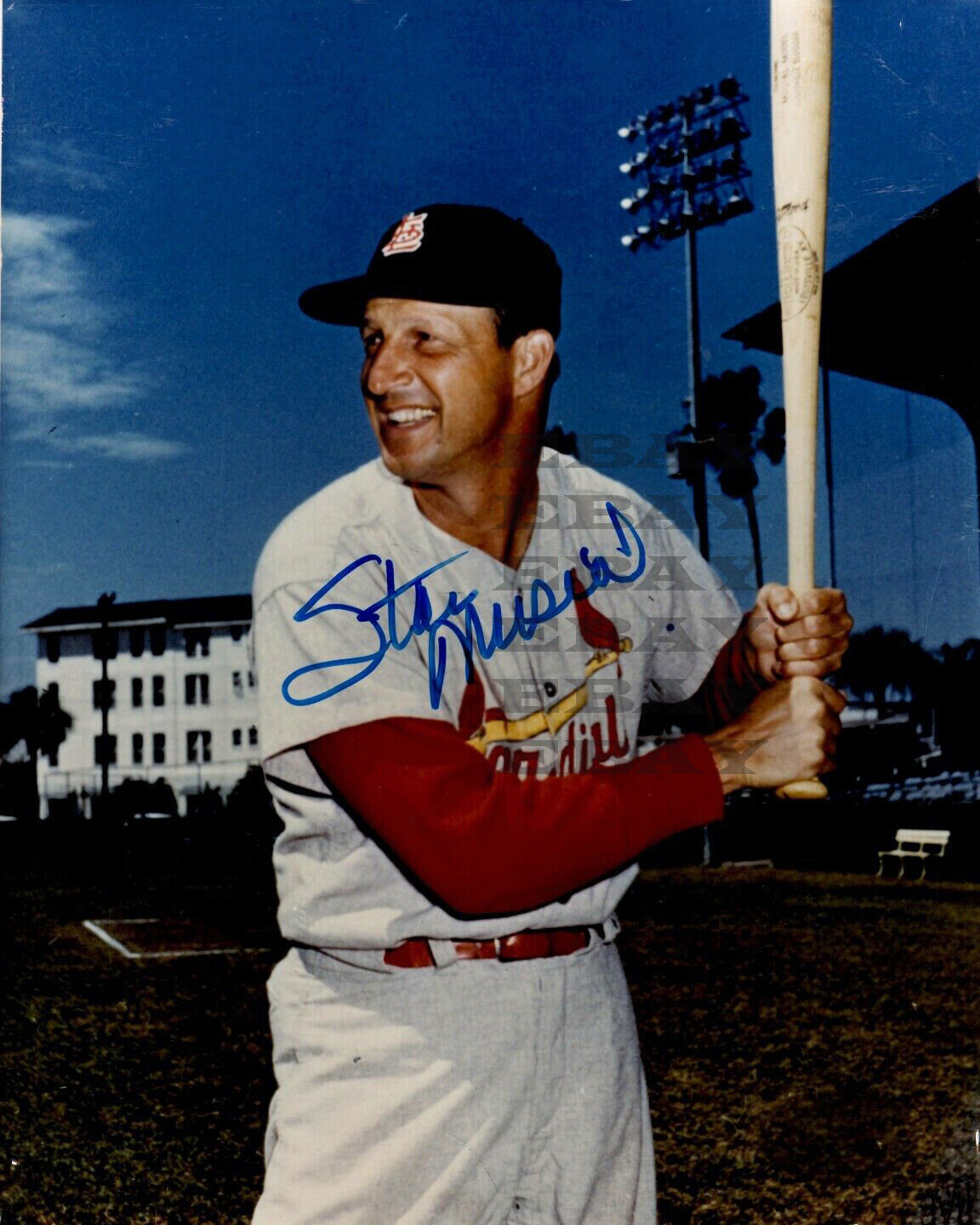 Stan Musial Cardinals Signed 8x10 autographed Photo Poster painting Reprint