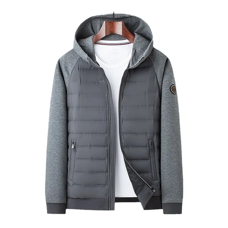 Men's light section down jacket business casual high-end light luxury ...
