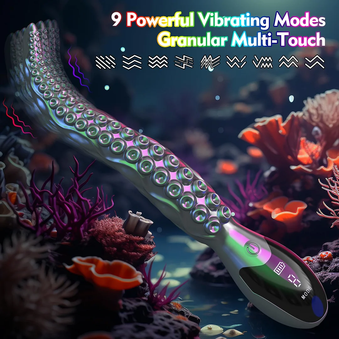 Vibrating Realistic Monster G-spot Dildos Anal Sex Toy With Led Display