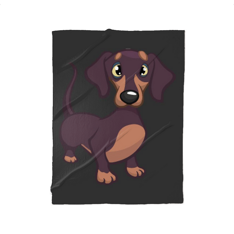 Staring Blankly At Your Dachshund, Dachshund Fleece Blanket
