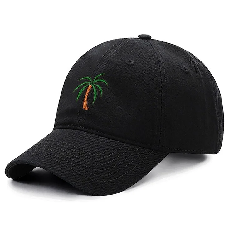 Coconut Tree Embroidery Cotton Men Baseball CapWomen Hat Sport Visors Snapback Cap Breathable Outdoor Sun Hat Dropshipp