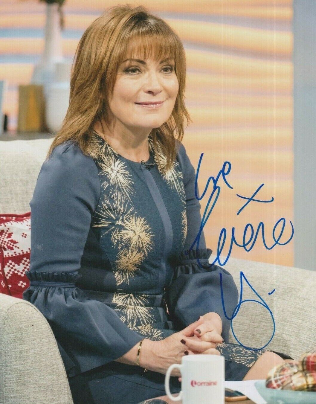 Lorraine Kelly **HAND SIGNED** 10x8 Photo Poster painting ~ AUTOGRAPHED