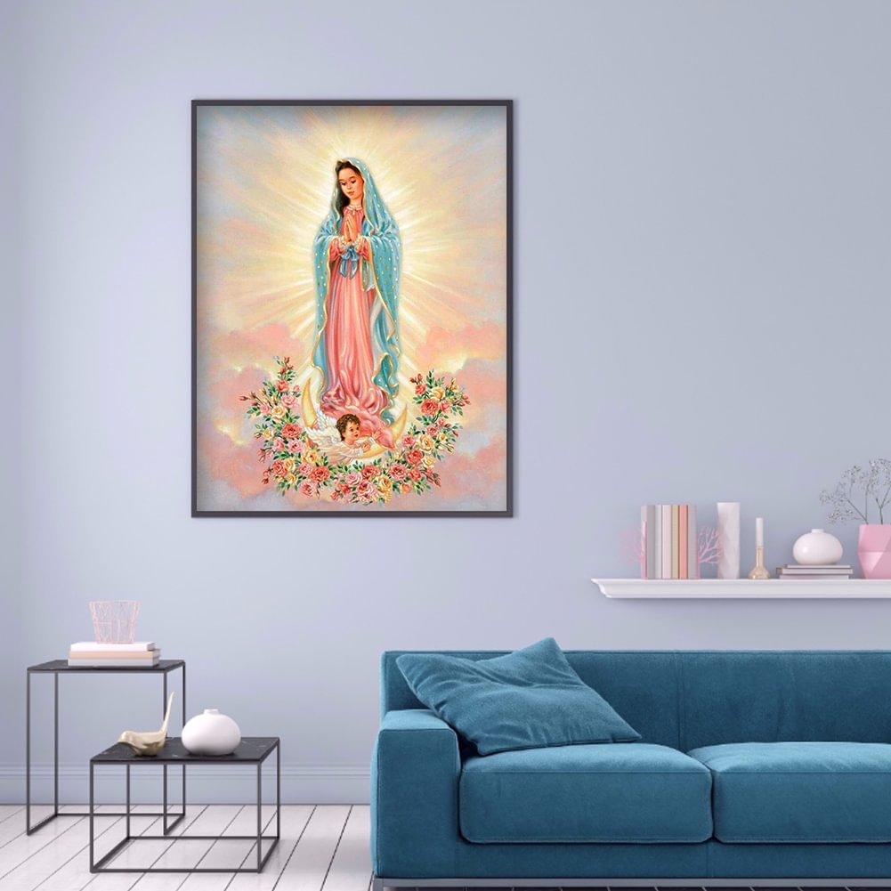 Diamond Painting - Full Round - Saint Maria+Baby
