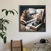 Ville d&rsquo;eau dans le livre percer rond peinture diamant-50 * 50cm
