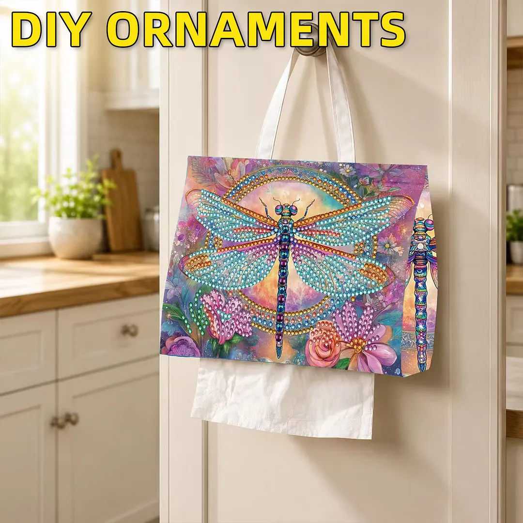 Diamond Tissue Organizer Exquisite Craftsmanship for Bathroom Bedroom Decor (Dragonfly)