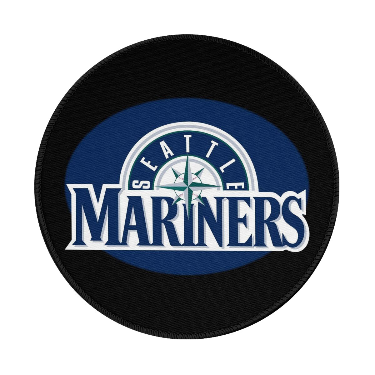 Seattle Mariners Classic Logo Non-Slip Rubber Round Mouse Pad