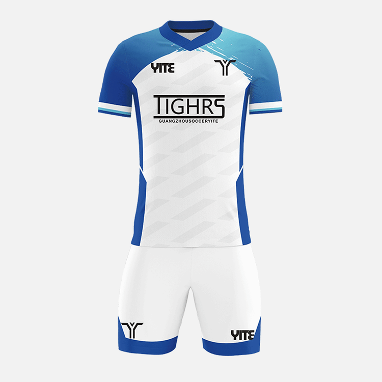 YITE | YTZQ118-Blue  And White  Soccer Uniforms
