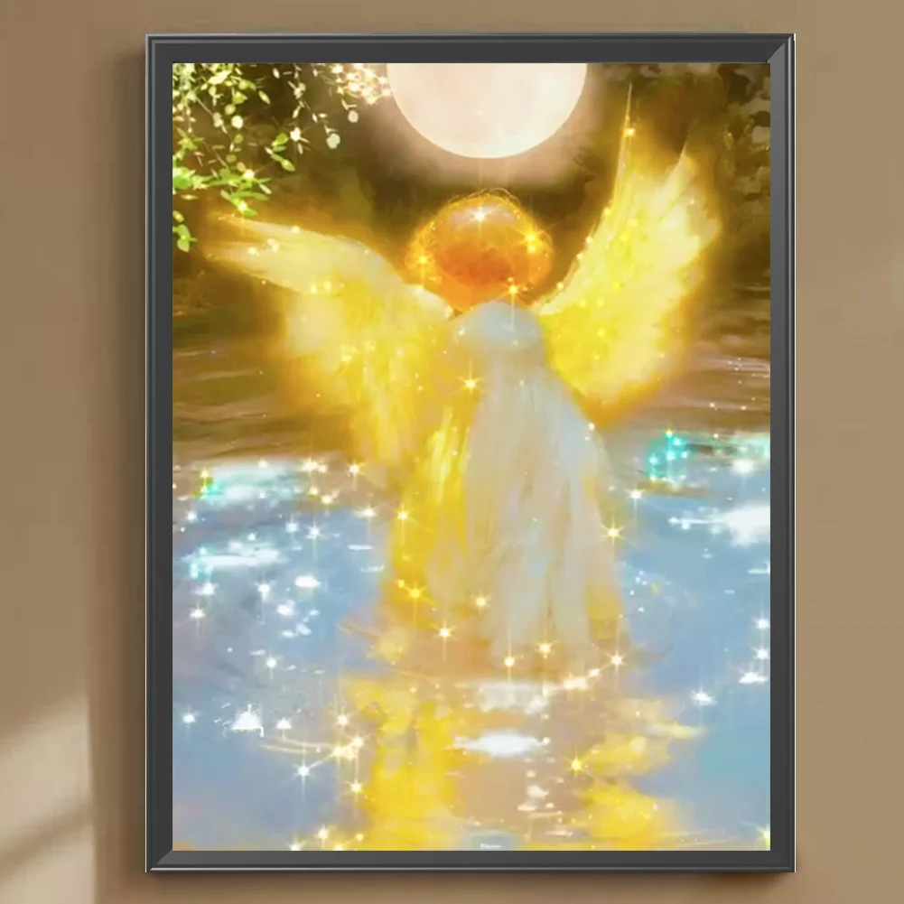 Full Round Diamond Painting 30*40cm - Water Angel