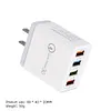4 Ports USB Color Wall Charger Fast Charging Travel Charger US Plug Adapter