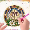 10PCS DIY Pearl Diamond Painting Christmas Fridge Magnets, Sparkling Rhinestone Refrigerator Magnet Craft Kit for Home Decor & Gifts